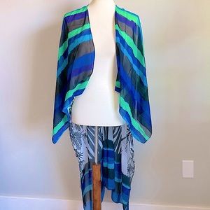 Express Floral Sheer Kimono One Size